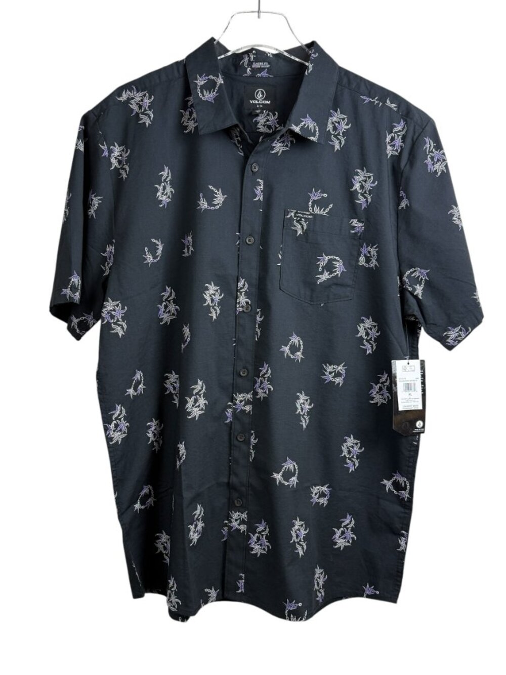 Volcom Scaler Stone Woven Button Up Shirt Men’s Size XL NWT MSRP $60